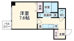 BelleForme平安【7階】の間取り