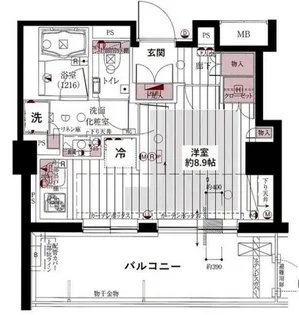 パークハウス中野アーバンス【6階】の間取り