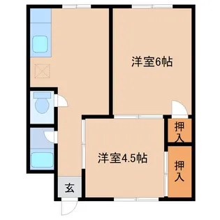 黒部ビル【2階】の間取り