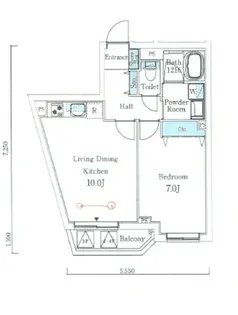 SOLASIAresidence大井町【302号室】の間取り