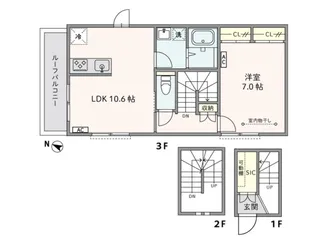 TR笹塚【3階】の間取り