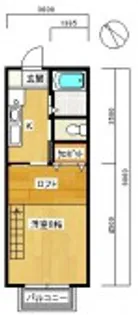 グレースB【202号室】の間取り