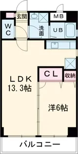 ベイシック大名【7階】の間取り
