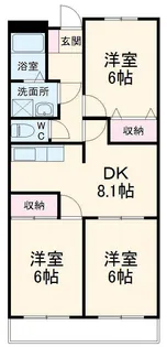 ハイタウンルーブル【2階】の間取り