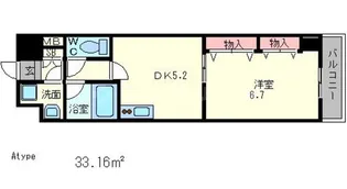 アーバネックス室町【3階】の間取り