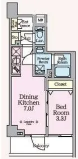 ARKMARKお花茶屋【101号室】の間取り