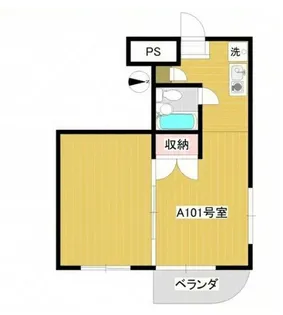 ツインズ向ヶ丘A【101号室】の間取り