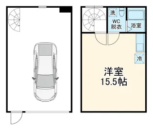 R1 FUKUROI GLB【04号室】の間取り