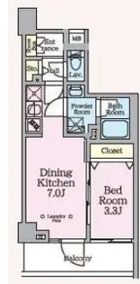 ARKMARKお花茶屋【4階】の間取り