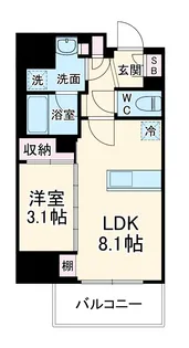 シーフォルム大宮【5階】の間取り