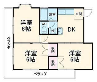 ツタダレジデンス【3階】の間取り