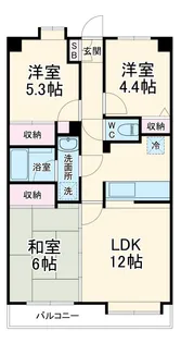 サンパーク我孫子駅前【7階】の間取り