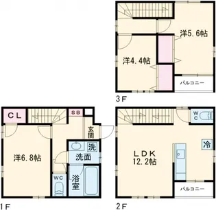 MI PATIO B棟【1階】の間取り