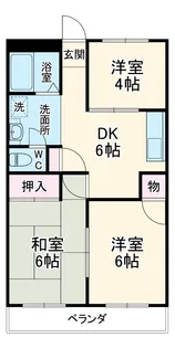 第2みたけ台ハイツ【305号室】の間取り