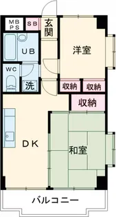 ライオンズマンション調布国領【2階】の間取り