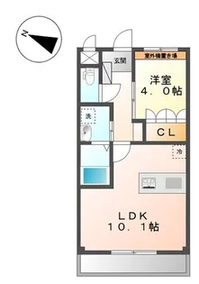 エトワール大和田【02030号室】の間取り
