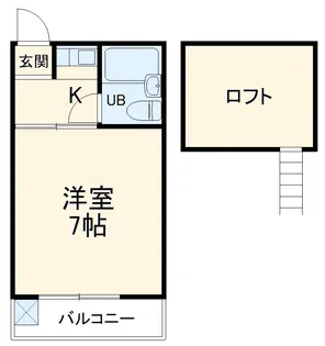 アルカフⅡ【2階】の間取り
