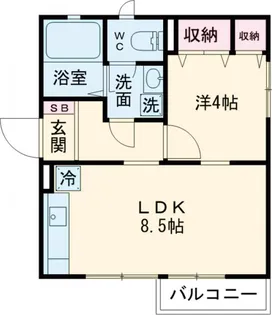 T’SCOURT【3階】の間取り