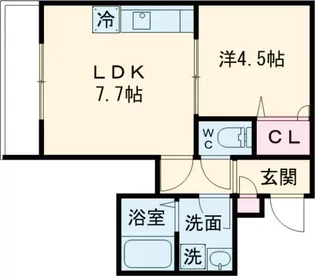 フォレストメゾン六義園【2階】の間取り