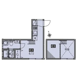 テラス上北沢【2階】の間取り