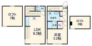 セレステ長津田【1階】の間取り