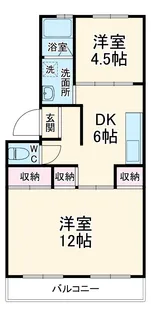 サンハイツ諏訪前【306号室】の間取り