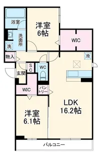 グラシオン【3階】の間取り