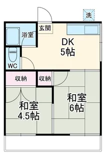 ときわ荘【201号室】の間取り