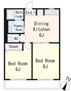 KYハウス【101号室】の間取り