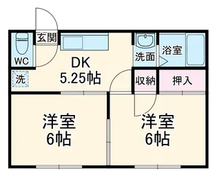 フレグランスさくら【2階】の間取り