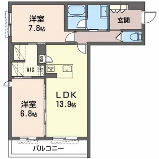 レフィアントITO【3階】の間取り