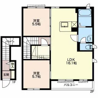 スターライトA【2階】の間取り