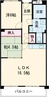 第二寺田マンション【505号室】の間取り