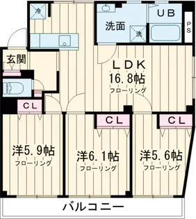 第1コミヤビリーフ【1階】の間取り