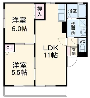 はなみずき【2階】の間取り