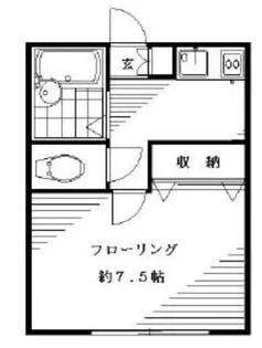 ウエストメゾン【103号室】の間取り
