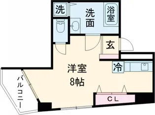 キャメロット千人町【4階】の間取り