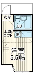 ユナイト境之谷タルトフロマージュ【2階】の間取り