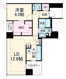 堂島ザ・レジデンスマークタワー【13階】の間取り