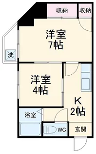 メイゾン川崎【303号室】の間取り