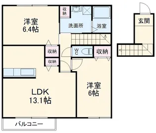 サニーコート15【203号室】の間取り