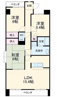 グランドヒルズ日進【105号室】の間取り