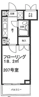 ポケットハイツ鶴ヶ峰【2階】の間取り