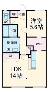 エントピア以和貴【102号室】の間取り
