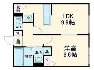 ベイルーム湘南藤沢本町【1階】の間取り