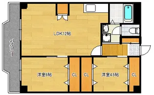 さくらビル【502号室】の間取り