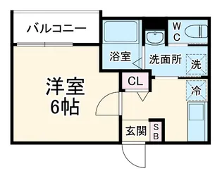 ベイルーム湘南藤沢【1階】の間取り