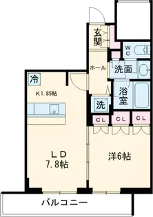 メルクマール京王笹塚レジデンス【16階】の間取り