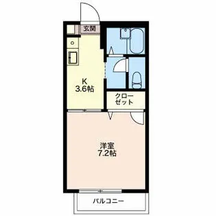 リヴェール英美【202号室】の間取り