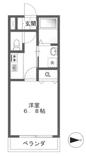 トレセリア椚田【1階】の間取り